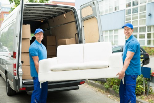 Professional packing and furniture loading for a Downham home move