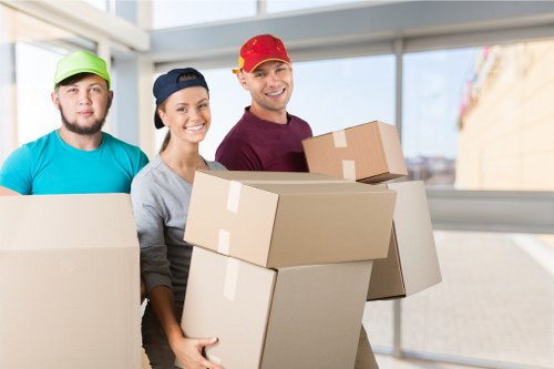 Moving team supporting a residential home move in Downham