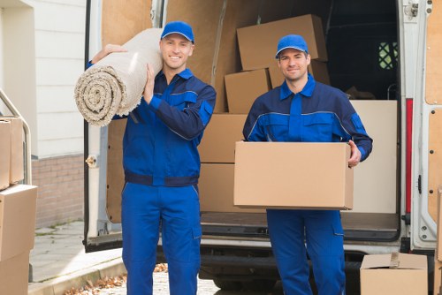 Moving van prepared for a residential or business relocation in Downham