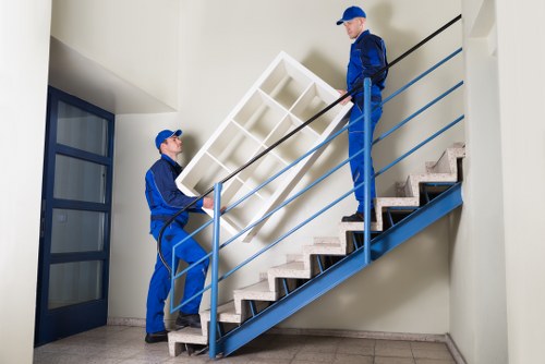 Removal team planning a local move in Downham