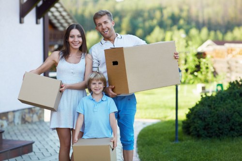 Packed removals van ready for house or office move