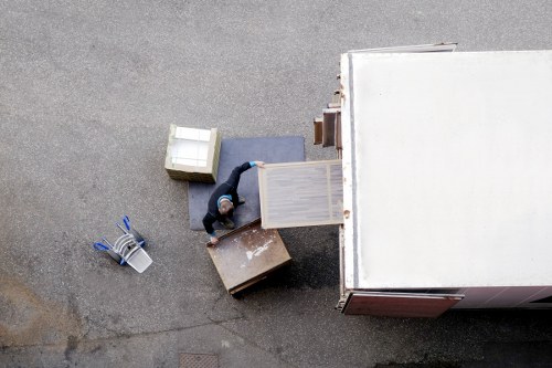 Careful boxing and labelling of household items during a move
