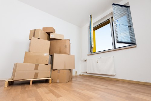 Commercial moving truck service for office relocation in Downham