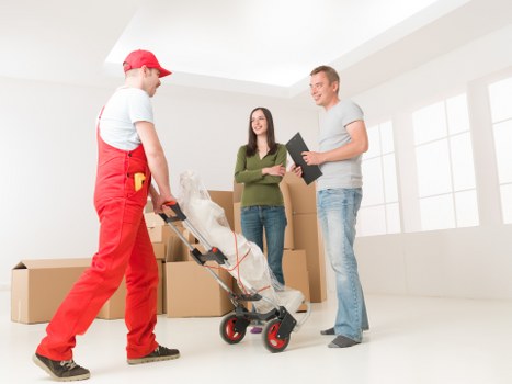 Family preparing for house removals in Downham